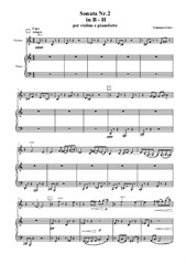 Соната No.2 in B-H для скрипки и фортепиано